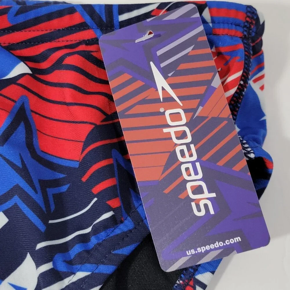 Speedo Swim Briefs Men Size 32 Overdrive‎ True Cobalt Competitive Swimsuit Stars